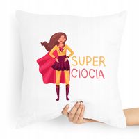 Poduszka Dla Cioci Super Ciocia Prezent Z Nadrukiem Ze Zdjęciem