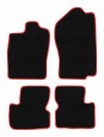 Dywaniki welurowe CARLUX-RED do Opel Calibra Coupe czarne/czerwone
