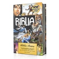 Biblia Komiks dla dzieci młodzieży CHŁOPCA PAMIĄTKA KOMUNII + GRAWER GRATIS