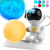 PROJEKTOR GALAKTYCZNY ASTRONAUTA EFEKTOWNY Z PILOTEM I TIMERA DO SYPIALNI