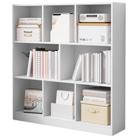 REGAŁ OTWARTY STOJĄCY NOWOCZESNY DUŻY BIAŁY PÓŁKA SZAFKA KOMODA 8 PÓŁEK