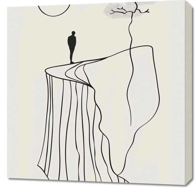 Obraz 70x70cm Samotność i Wzniosłość zdjęcie 1