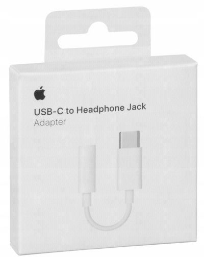 Oryginalny ADAPTER PRZEJŚCIÓWKA APPLE USB-C - JACK 3,5MM iPhone 15 PRO MAX zdjęcie 1