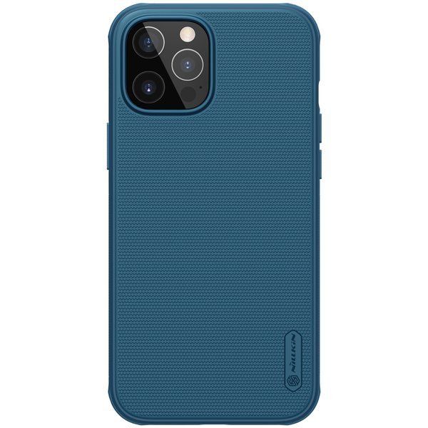 Etui Nillkin Super Frosted Shield Pro do Apple iPhone 12 / 12 Pro niebieski zdjęcie 1