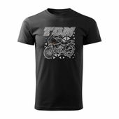 Koszulka motocyklowa z motocyklem Yamaha TDM męska czarna REGULAR M