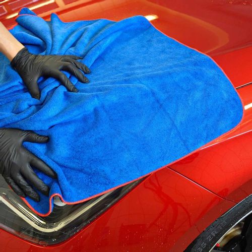 ZESTAW DO MYCIA AUTA rękawica z mikrofibry + ręcznik do osuszania lakieru na Arena.pl