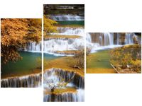 100CM 80 OBRAZ 3 ELEM WODOSPAD HUAY MAE KHAMIN ŚCIENNY