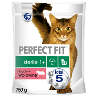 PERFECT FIT Sterile 1+ Z Wołowiną 750g