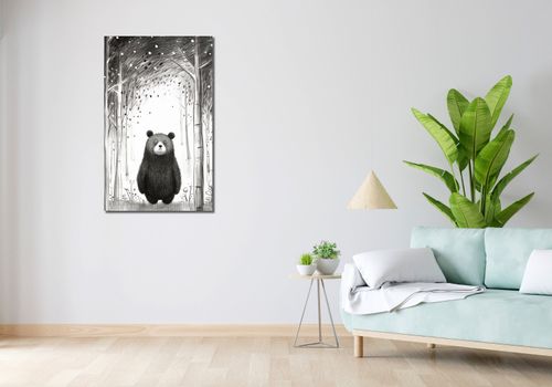 Obraz 60x100cm Ciekawski Miś na Arena.pl