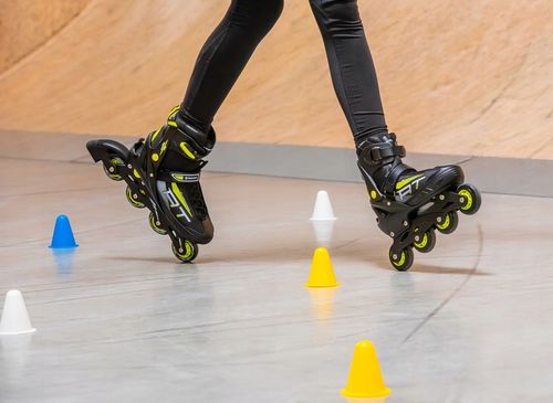 Rolki Regulowane RAVEN Profession Black/Lime 35-39 Kauczuk na Arena.pl