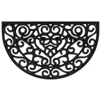 Wycieraczka, półokrągła, 45x75 cm, gumowa