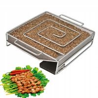 GENERATOR ZIMNEGO DYMU DO GRILLA SIATKA KOSZYK DO WĘDZENIA SMOKER KWADRAT