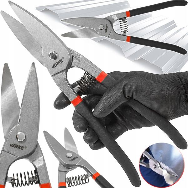 NOŻYCE RĘCZNE DO CIĘCIA BLACHY METALU PROSTE 30 cm MOCNE SOLIDNE!! zdjęcie 1