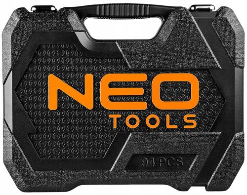 NEO TOOLS Klucze Nasadowe 94 Elementy 1/4, 1/2 CrV Zestaw Narzędzi Walizka na Arena.pl
