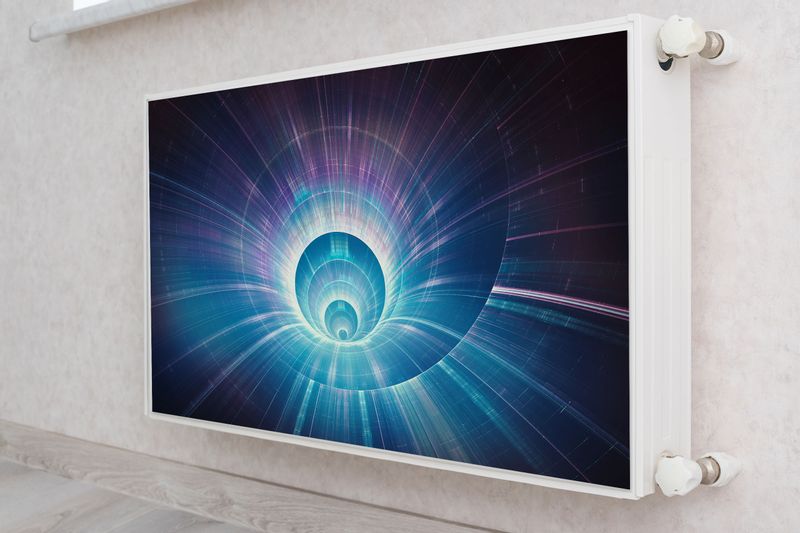 Osłona MAGNETYCZNA Grzejnika Tunel Abstrakcja Efekt 3D 120cm x 60cm zdjęcie 4