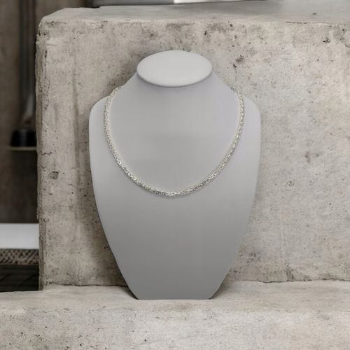 SREBRNY ŁAŃCUCH MĘSKI SPLOT KRÓLEWSKI 50 cm 4 mm SREBRO 925 GRAWER M.JOPEK na Arena.pl