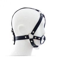 knebel-imbracatura per testa con anello head harness+ring gag