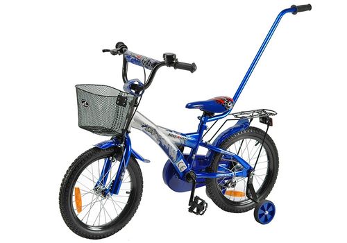 Rower 16 MEXLLER BMX sreb/nieb. + koszyk na Arena.pl