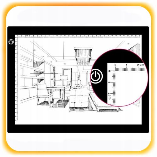 PODŚWIETLANA DESKA KREŚLARSKA LED TABLET GRAFICZNY DO RYSOWANIA A4 PREZENT na Arena.pl