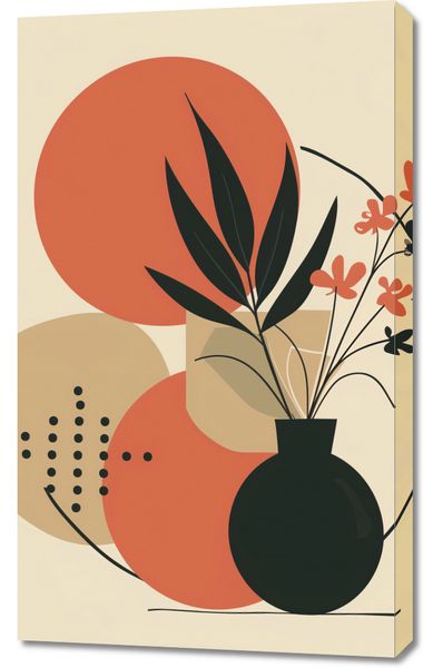 Obraz 60x100cm Wazon z Kwiatami zdjęcie 1