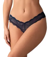 obsessive nightly blue figi koronkowe otwarty kroj m/l niebieskie