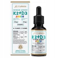 WITAMINA K2 MK-7 + D3 FORTE DLA DZIECI MOCNE KOŚCI ODPORNOŚĆ KROPLE 30 ml