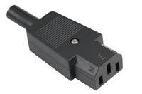 GNIAZDO AC 3PIN NA KABEL KOMPUT.