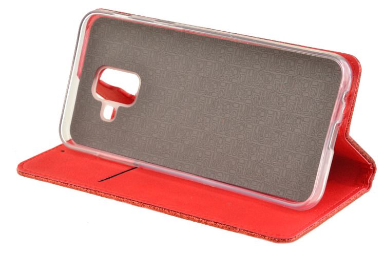 Etui Smart Brokat do SAMSUNG GALAXY A6 2018 A600 czerwony zdjęcie 8