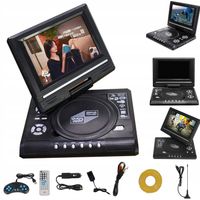 PRZENOŚNY ODTWARZACZ DVD O PRZEKĄTNEJ 7,8 CALA. ODTWARZACZ CD 800 MAH