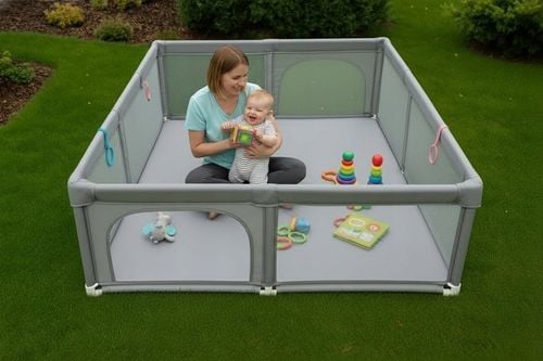 KOJEC DLA DZIECI PREMIUM 150x180 SUCHY BASEN 4 UCHWYTY TORBA na Arena.pl