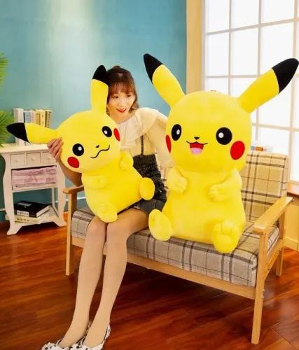 ZESTAW2x DUŻY PIKACHU PIKACZU MASKOTKA PRZYTULANKA PODUSZKA ZAGŁÓWEK50+80cm na Arena.pl