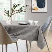 Obrus Plamoodporny VESTA 120x120 Okrągły kakaowy AmeliaHome