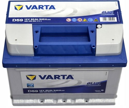 AKUMULATOR SAMOCHODOWY VARTA BLUE DYNAMIC 60AH 540A 12V D59 na Arena.pl
