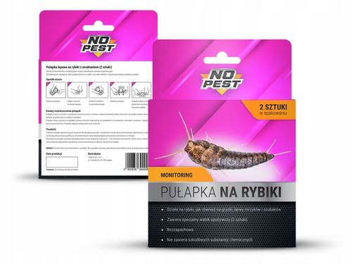 SKUTECZNA PUŁAPKA LEP NA RYBIKI CUKROWE SREBRZYKI SZUBAKI 10 SZTUK NO PEST na Arena.pl