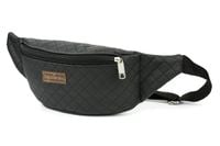 BELTIMORE nerka saszetka biodrówka męska eko skórzana pikowana N148 czarna