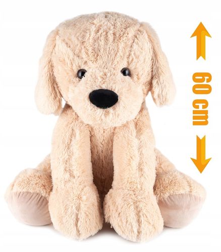 Piesek Pluszowy Pluszak Pies Przytulanka Duży 60cm Zabawka Dla Dzieci na Arena.pl