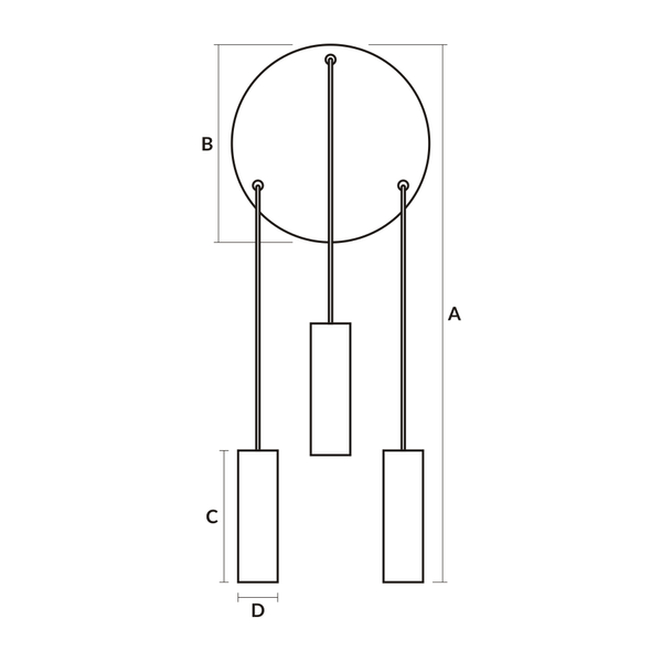 NOWOCZESNE LAMPY WISZĄCE LOFT TUBA 3P 05/3PB zdjęcie 12