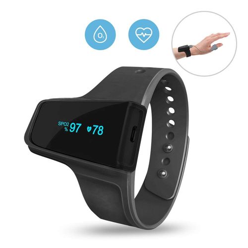 Pulsoksymetr nadgarstkowy Bluetooth z pomiarem SpO₂ i tętna ViATOM na Arena.pl