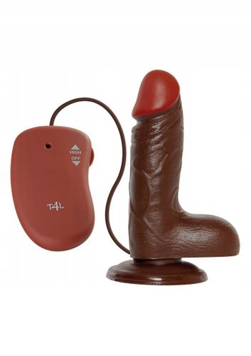 Dildo z wibracją brązowe 15cm na Arena.pl
