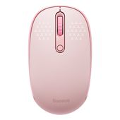 Myszka bezprzewodowa 3 tryby łączności 2.4GHz Bluetooth 3.0 5.0 F01B - różowa