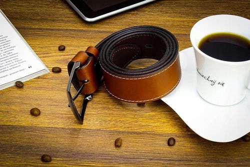 Pasek 110cm Męski Szeroki do SPODNI JEANS Brązowy na Arena.pl