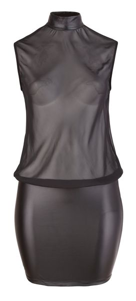 dress transparent black 2xl zdjęcie 4