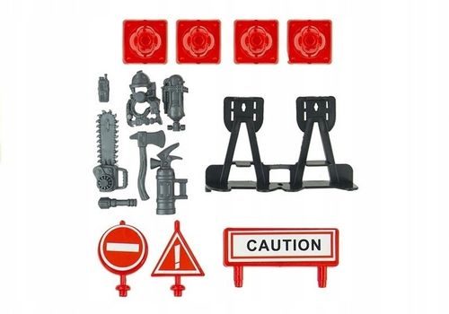 DUŻY Zestaw STRAŻ POŻARNA WÓZ STRAŻACKI STRAŻACY KASK QUAD AKCESORIA BOX na Arena.pl