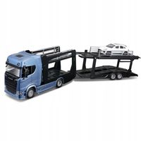 CIĘŻARÓWKA SCANIA 770 S LAWETA PORSCHE MACAN 1:43 MODEL BBURAGO 18-31467