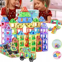 180 SZT MAGNETYCZNE KLOCKI BUDOWLANE 3D KONSTRUKCJE MAGNETYCZNE DLA DZIECI