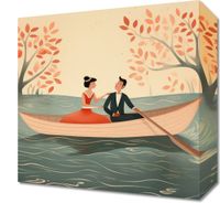 Obraz 30x30cm Romantyczna Eskapada po Rzece