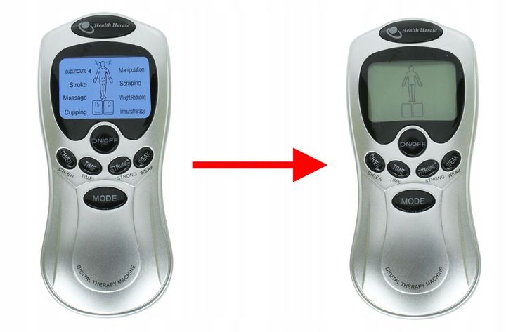 ELEKTROSTYMULATOR MIĘŚNI NERWÓW TENS EMS MOCNY SET zdjęcie 12