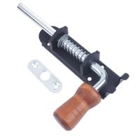 ZASUWA SPRĘŻYNOWA   100mm WĄSKA  (czarna) RYGIEL RYGIELEK DO BRAMY DRZWI