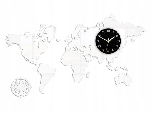 Zegar ścienny ModernClock biały 120cm na Arena.pl