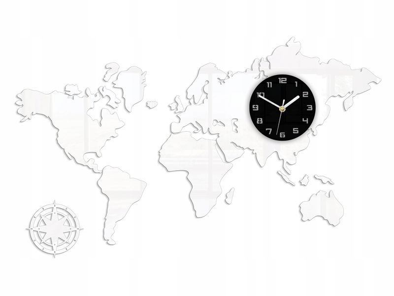 Zegar ścienny ModernClock biały 120cm zdjęcie 5